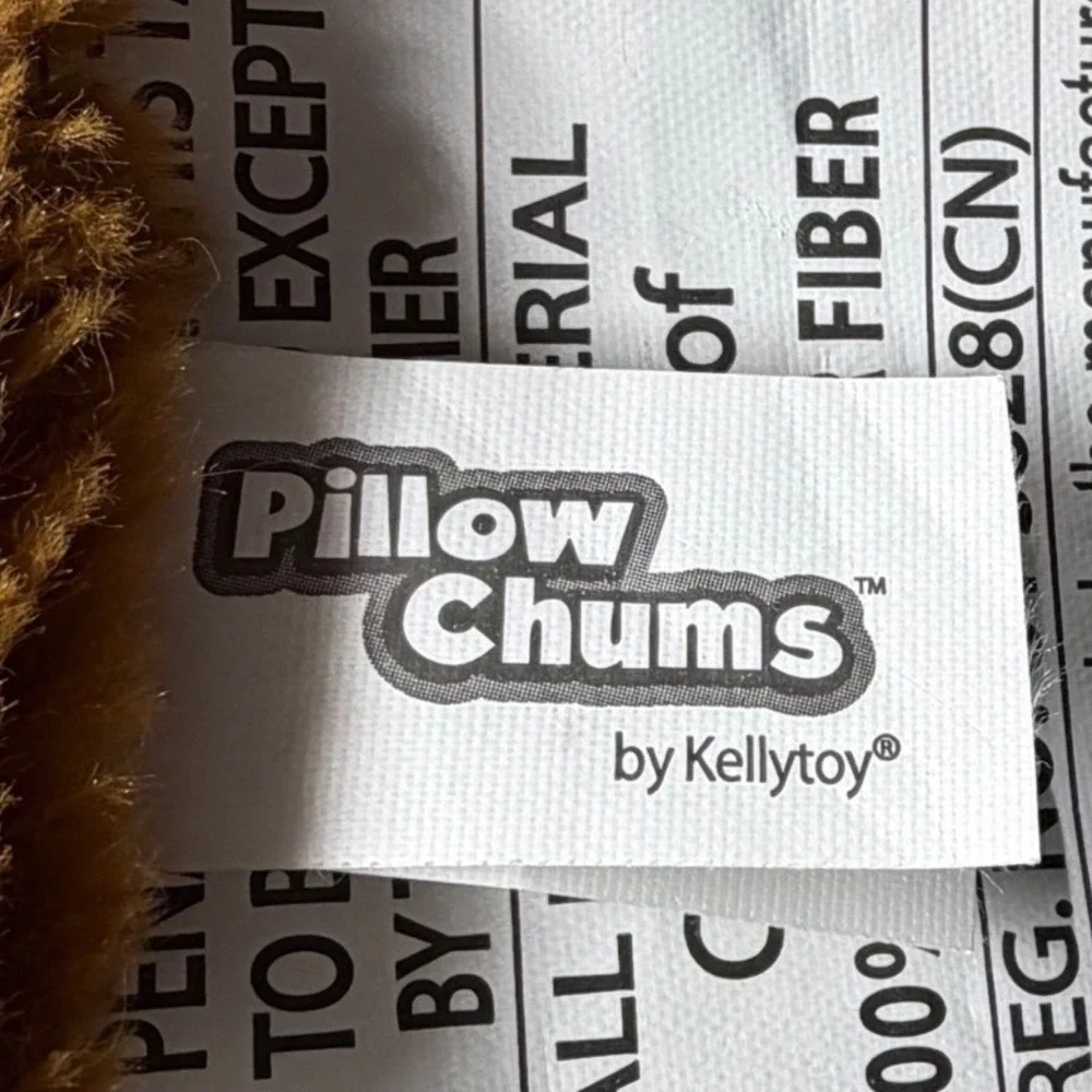 Pillow Chums by Kellytoy Bulldog Plush 2-in-1 Stuffed Animal Pillow Brown White